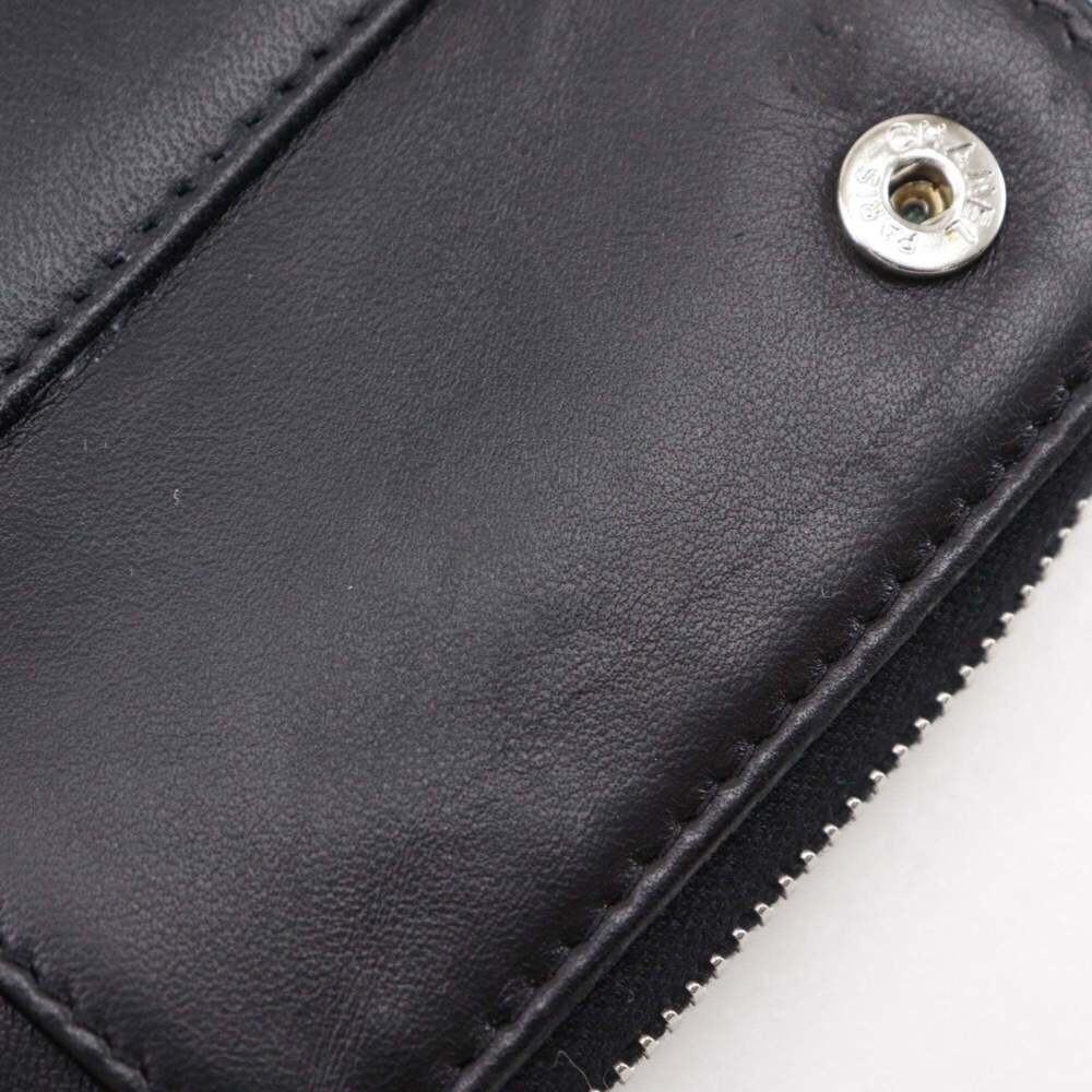 CHANEL Authentic Black Lambskin Leather Wallet - Picture 16 of 16